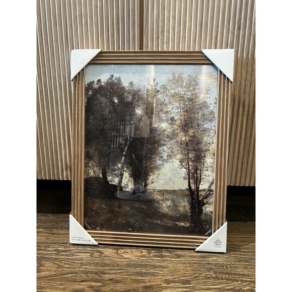 16"x20" Through the Trees Framed Wall Art - Hearth & Hand with Magnolia NEW - Picture 2 of 7